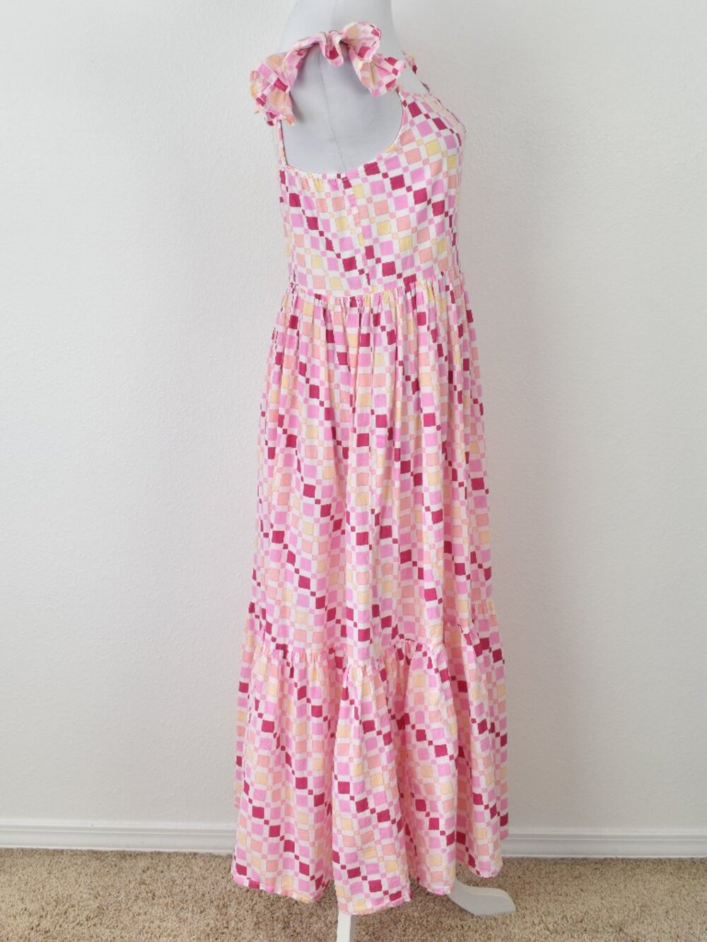 Monsoon and Beyond Juna Midi Dress Pink Fountain - M - Picture 6 of 8